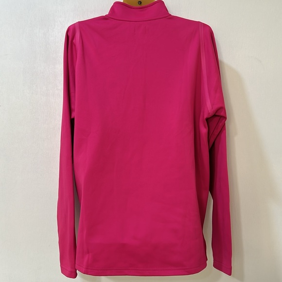 POPPI WOMENS 1/4 ZIP SWEATSHIRT PINK PULLOVER MEDIUM - Picture 2 of 9